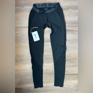 Gymshark Dry Flex Legging V3 - Black Marl/Black - Small *Read Description*